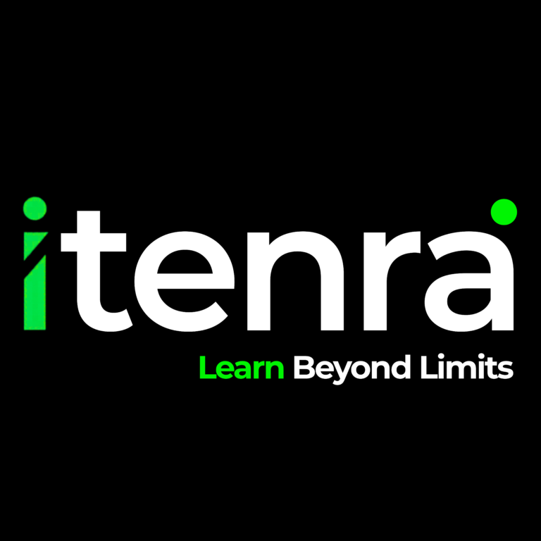 itenra logo with custom typography and imagery